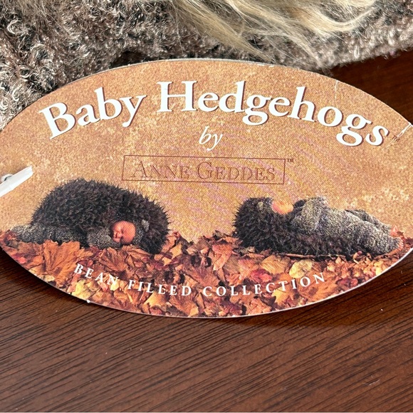 Anne Geddes Sleeping Baby Hedgehog Stuffie Plush Doll with Tags - Picture 2 of 13